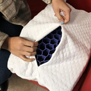 Almohada cervical 3D con estructura en panal de abeja